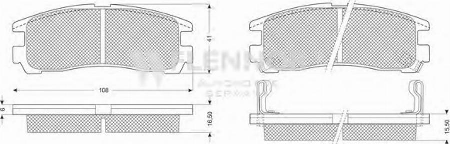 Flennor FB211158 - Kit de plaquettes de frein, frein à disque cwaw.fr