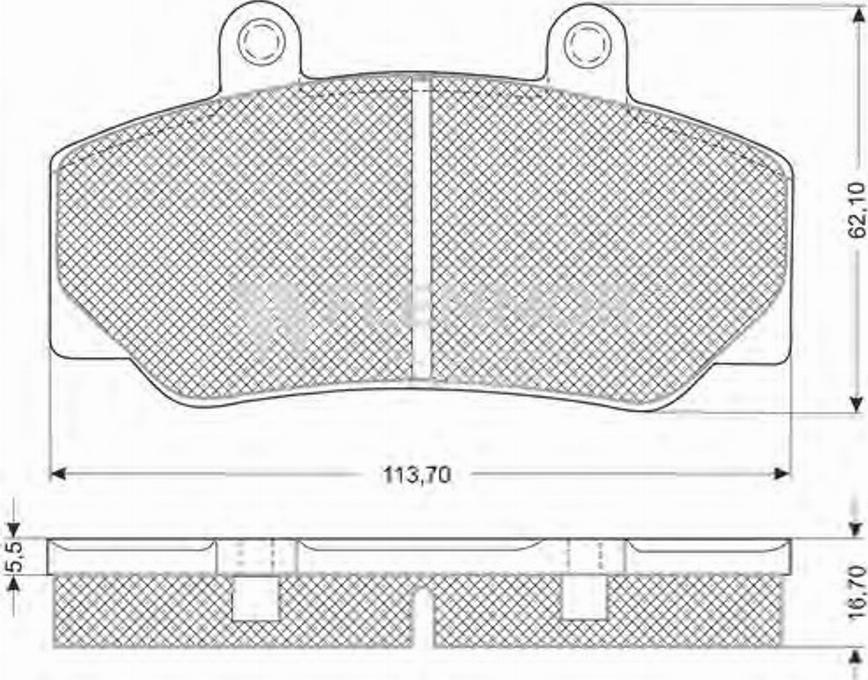 Flennor FB211167 - Kit de plaquettes de frein, frein à disque cwaw.fr