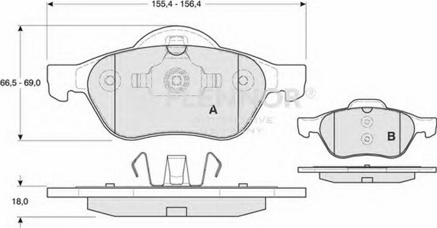 Flennor FB211173 - Kit de plaquettes de frein, frein à disque cwaw.fr