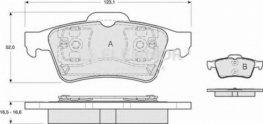 Flennor FB211350 - Kit de plaquettes de frein, frein à disque cwaw.fr