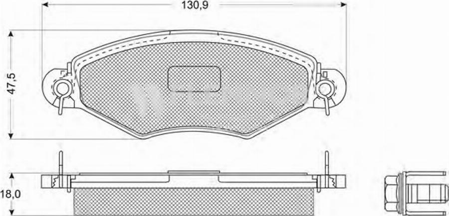 Flennor FB211357 - Kit de plaquettes de frein, frein à disque cwaw.fr