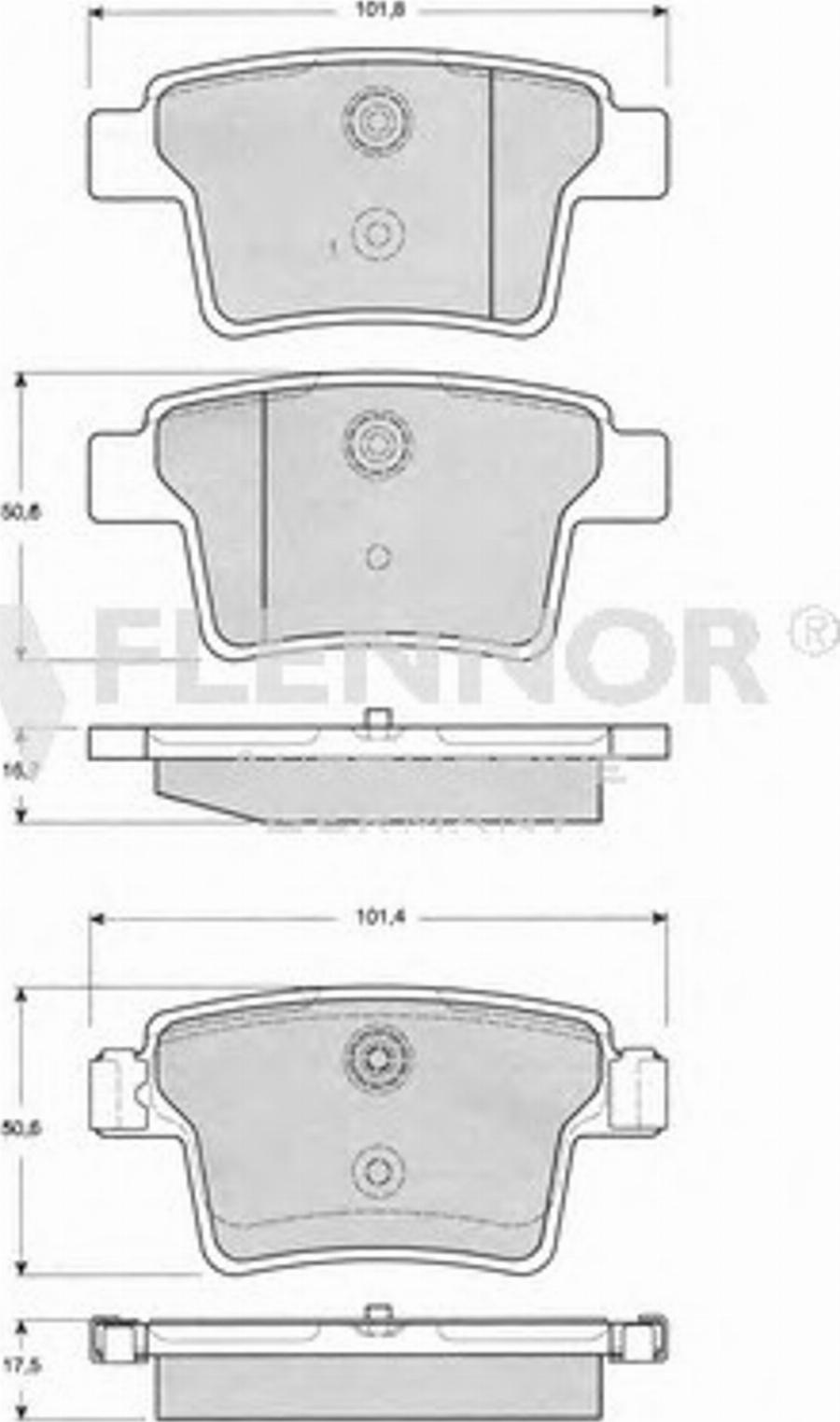 Flennor FB211380 - Kit de plaquettes de frein, frein à disque cwaw.fr