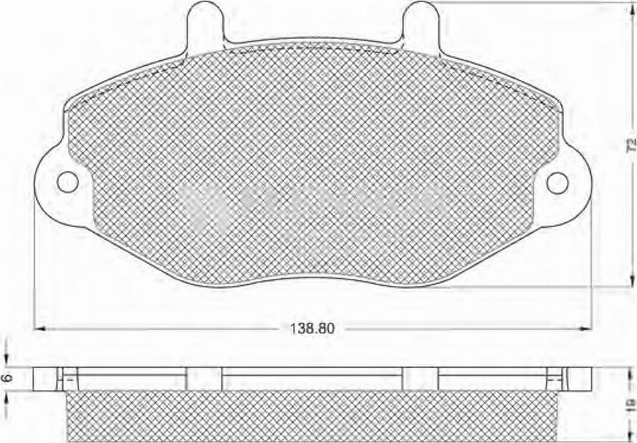 Flennor FB211244 - Kit de plaquettes de frein, frein à disque cwaw.fr