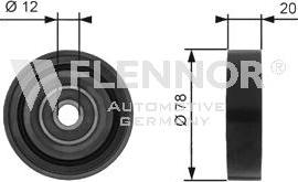 Flennor FS99401 - Poulie renvoi / transmission, courroie trapézoïdale à nervures cwaw.fr