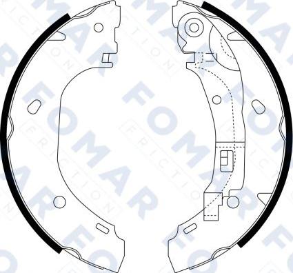 FOMAR Friction FO 9066 - Jeu de mâchoires de frein cwaw.fr