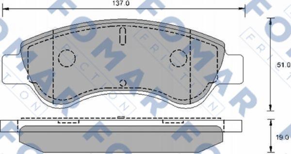 FOMAR Friction FO 906181 - Kit de plaquettes de frein, frein à disque cwaw.fr