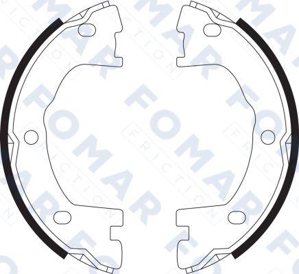 FOMAR Friction FO 9063 - Jeu de mâchoires de frein cwaw.fr