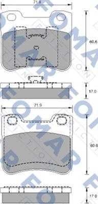 FOMAR Friction FO 900681 - Kit de plaquettes de frein, frein à disque cwaw.fr