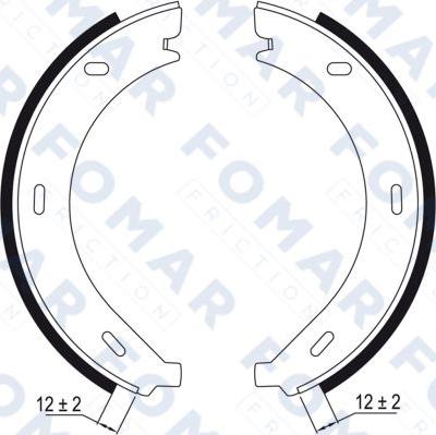 FOMAR Friction FO 9010 - Jeu de mâchoires de frein cwaw.fr