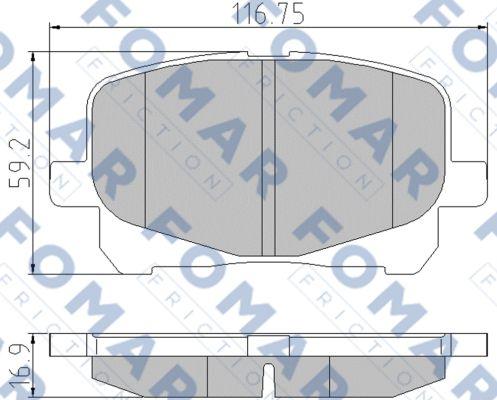 FOMAR Friction FO 901181 - Kit de plaquettes de frein, frein à disque cwaw.fr