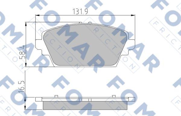 FOMAR Friction FO 908481 - Kit de plaquettes de frein, frein à disque cwaw.fr