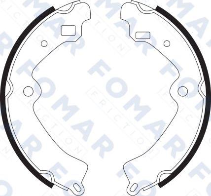 FOMAR Friction FO 9085 - Jeu de mâchoires de frein cwaw.fr