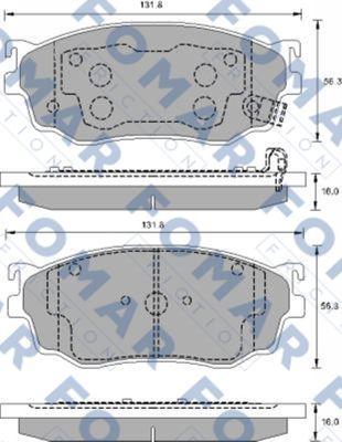 FOMAR Friction FO 903381 - Kit de plaquettes de frein, frein à disque cwaw.fr