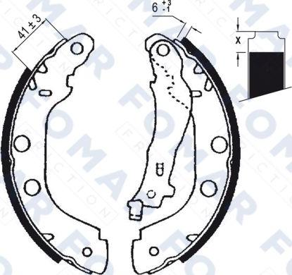 FOMAR Friction FO 9037 - Jeu de mâchoires de frein cwaw.fr