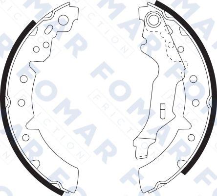 FOMAR Friction FO 9075 - Jeu de mâchoires de frein cwaw.fr