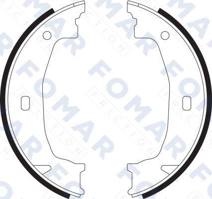 FOMAR Friction FO 9070 - Jeu de mâchoires de frein cwaw.fr