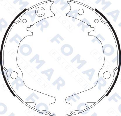 FOMAR Friction FO 9078 - Jeu de mâchoires de frein cwaw.fr