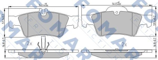 FOMAR Friction FO 914481 - Kit de plaquettes de frein, frein à disque cwaw.fr