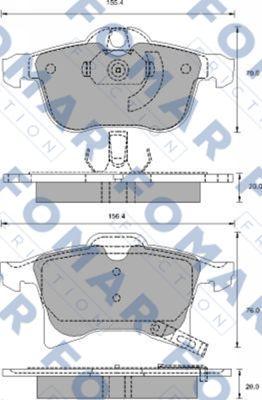 FOMAR Friction FO 918881 - Kit de plaquettes de frein, frein à disque cwaw.fr