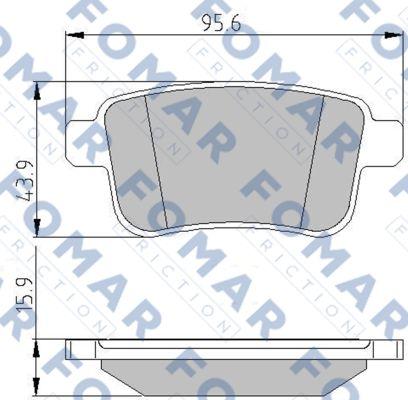 FOMAR Friction FO 935681 - Kit de plaquettes de frein, frein à disque cwaw.fr