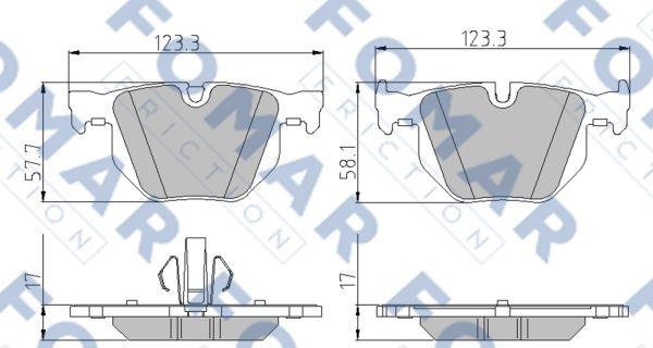 FOMAR Friction FO 930181 - Kit de plaquettes de frein, frein à disque cwaw.fr