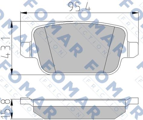 FOMAR Friction FO 930781 - Kit de plaquettes de frein, frein à disque cwaw.fr