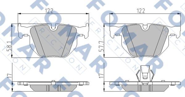 FOMAR Friction FO 931181 - Kit de plaquettes de frein, frein à disque cwaw.fr