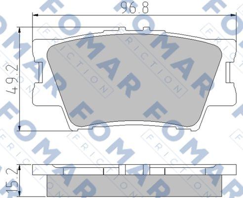 FOMAR Friction FO 932881 - Kit de plaquettes de frein, frein à disque cwaw.fr