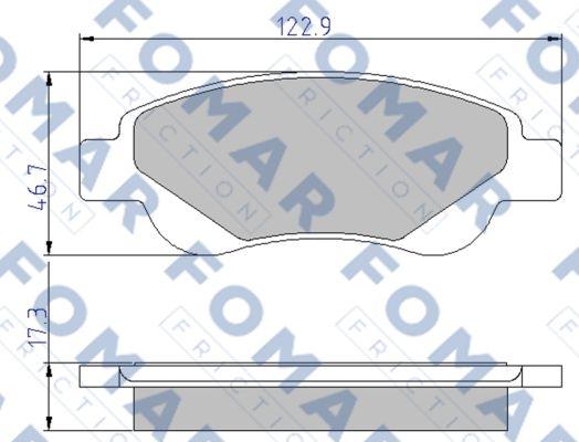 FOMAR Friction FO 929481 - Kit de plaquettes de frein, frein à disque cwaw.fr