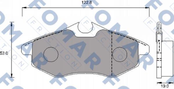 FOMAR Friction FO 924581 - Kit de plaquettes de frein, frein à disque cwaw.fr