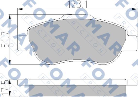 FOMAR Friction FO 924681 - Kit de plaquettes de frein, frein à disque cwaw.fr