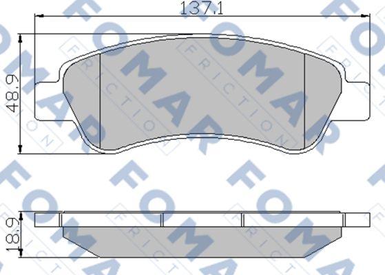 FOMAR Friction FO 924381 - Kit de plaquettes de frein, frein à disque cwaw.fr