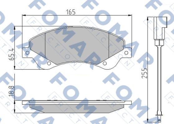 FOMAR Friction FO 925181 - Kit de plaquettes de frein, frein à disque cwaw.fr