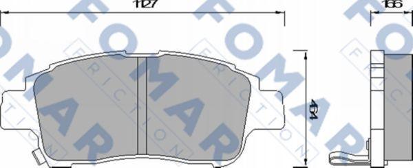 FOMAR Friction FO 920381 - Kit de plaquettes de frein, frein à disque cwaw.fr