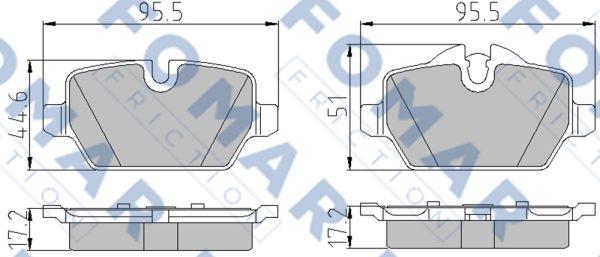 FOMAR Friction FO 928481 - Kit de plaquettes de frein, frein à disque cwaw.fr