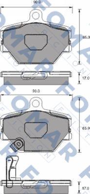 FOMAR Friction FO 928781 - Kit de plaquettes de frein, frein à disque cwaw.fr