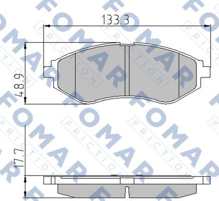 FOMAR Friction FO 923181 - Kit de plaquettes de frein, frein à disque cwaw.fr