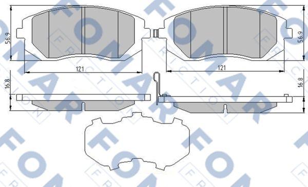 FOMAR Friction FO 973881 - Kit de plaquettes de frein, frein à disque cwaw.fr