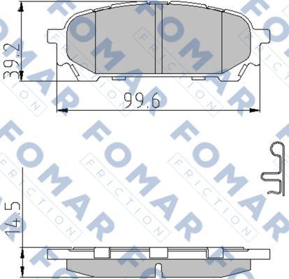 FOMAR Friction FO 972781 - Kit de plaquettes de frein, frein à disque cwaw.fr