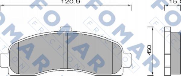 FOMAR Friction FO 495981 - Kit de plaquettes de frein, frein à disque cwaw.fr