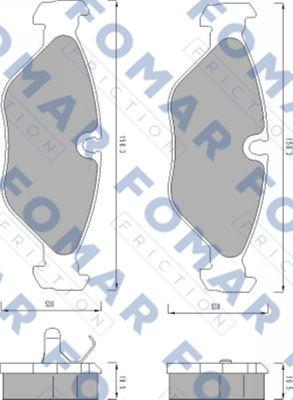 FOMAR Friction FO 449281 - Kit de plaquettes de frein, frein à disque cwaw.fr