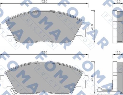 FOMAR Friction FO 444781 - Kit de plaquettes de frein, frein à disque cwaw.fr