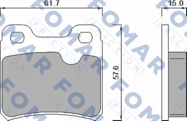 FOMAR Friction FO 445981 - Kit de plaquettes de frein, frein à disque cwaw.fr