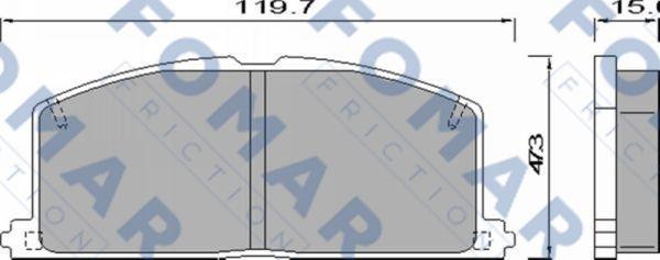 FOMAR Friction FO 440481 - Kit de plaquettes de frein, frein à disque cwaw.fr