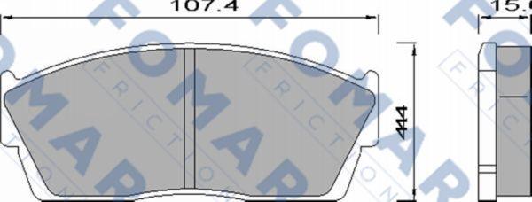 FOMAR Friction FO 442181 - Kit de plaquettes de frein, frein à disque cwaw.fr