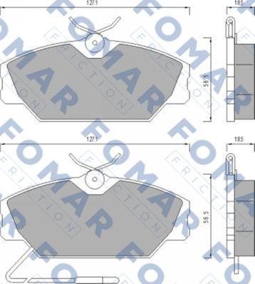 FOMAR Friction FO 447881 - Kit de plaquettes de frein, frein à disque cwaw.fr