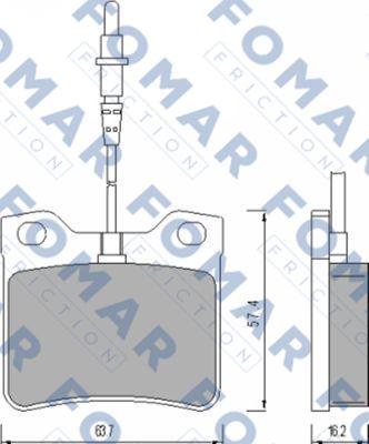 FOMAR Friction FO 454881 - Kit de plaquettes de frein, frein à disque cwaw.fr