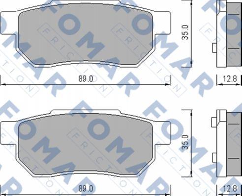 FOMAR Friction FO 456381 - Kit de plaquettes de frein, frein à disque cwaw.fr