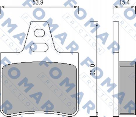 FOMAR Friction FO 450981 - Kit de plaquettes de frein, frein à disque cwaw.fr