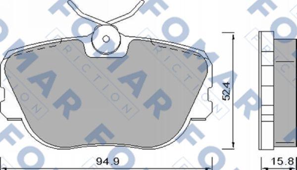 FOMAR Friction FO 450181 - Kit de plaquettes de frein, frein à disque cwaw.fr